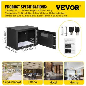 Fingerprint Locks Safe